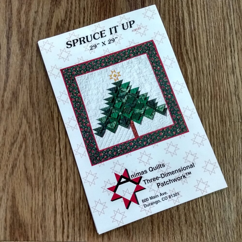 Christmas Tree Quilting Pattern 29" Square Quilt Wall Hanging Decoration